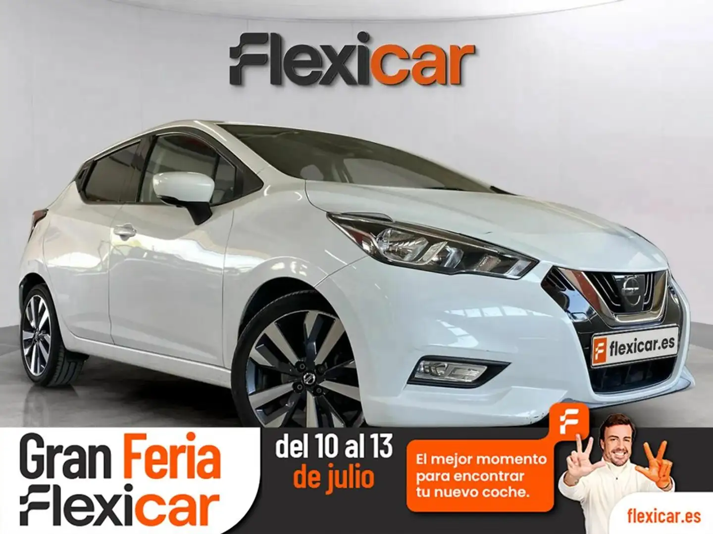 Nissan Micra 5p IG-T TEKNA Blanco - 1