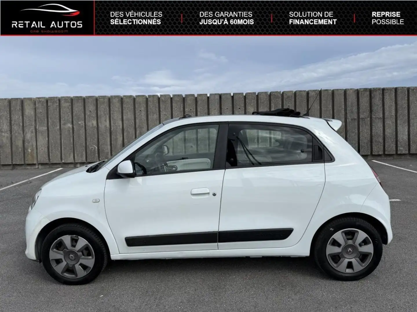 Renault Twingo 0.9 TCe 90ch Intens EDC - Toit ouvrant en toile Blanc - 2