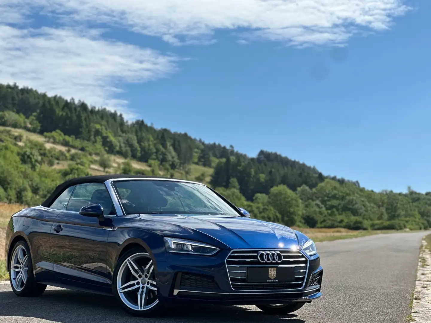 Audi A5 2.0 Cabriolet Design/S-Line/LED/MMI/19"/2Hd/ Bleu - 1