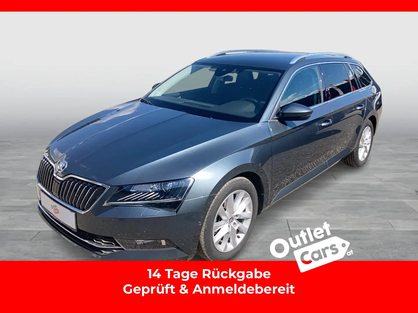 Skoda Superb Combi 2.0 TDI Style AHK+LEDER+NAVI+RADAR Grau - 1