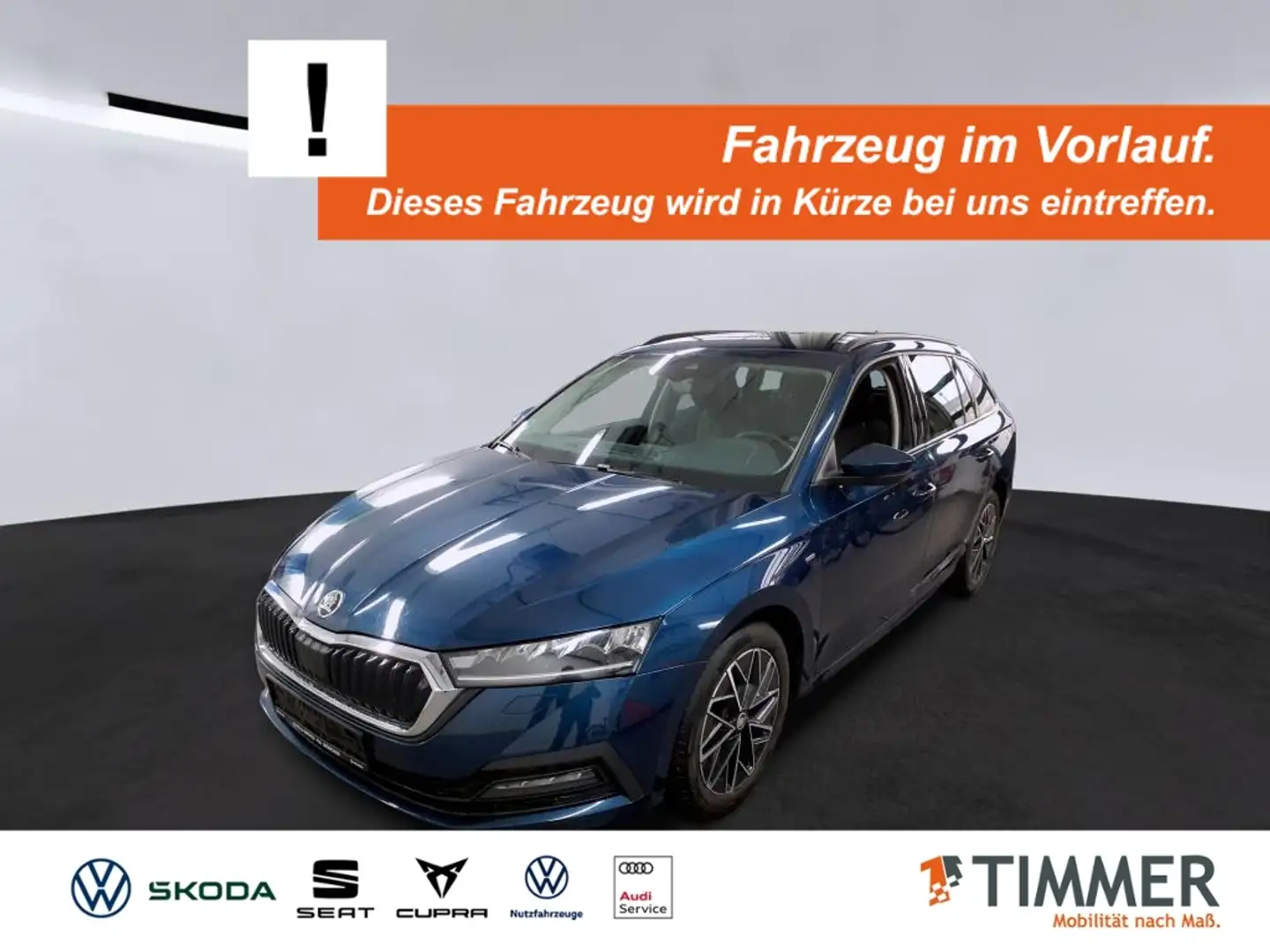 Skoda Octavia Combi 1.5 eTSI DSG CLEVER +AHK +LED +RKAM +CARPLA Blau - 1