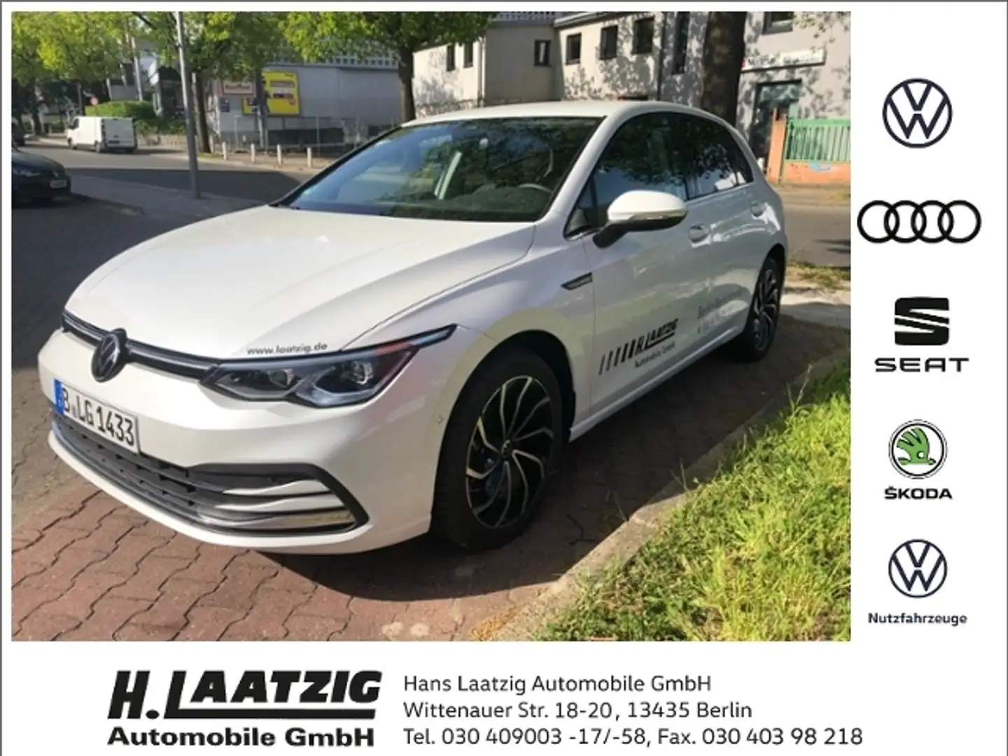 Volkswagen Golf VIII 1.5 eTSI DSG Style Blanc - 1