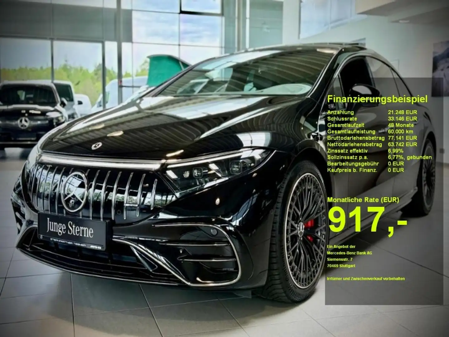 Mercedes-Benz AMG EQS 53 4M+ AMG+Airmatic+Massage+Pano+360 Czarny - 1