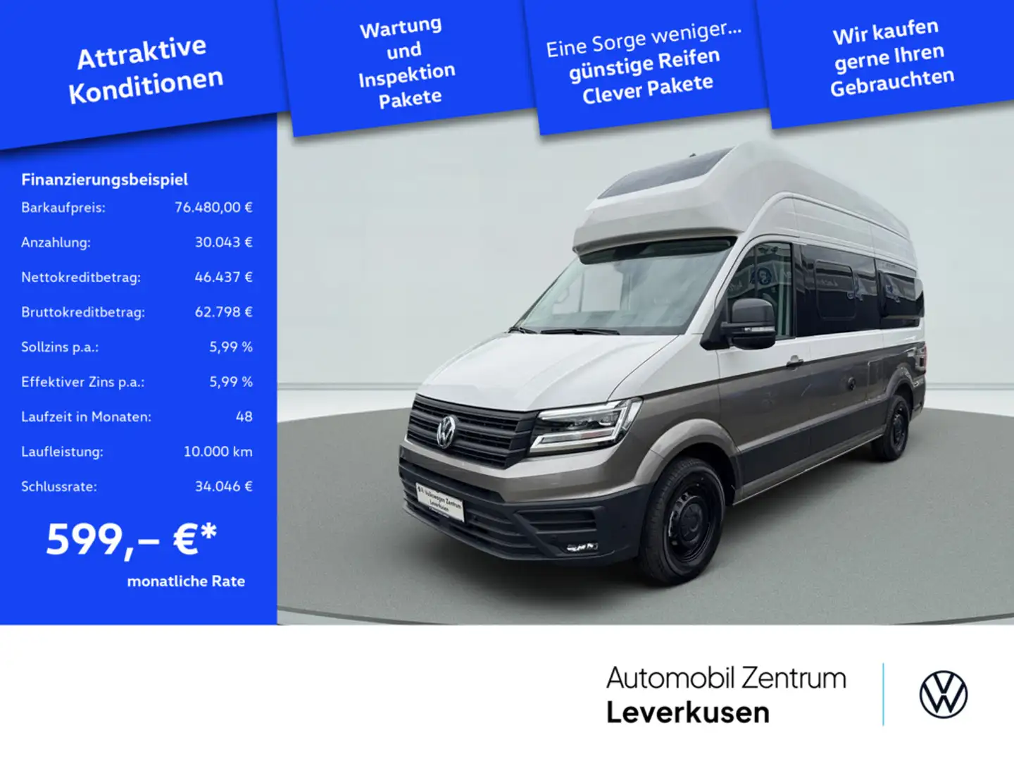 Volkswagen Grand California 600 TDI Automatik SHZ KLIMA LED Schwarz - 1