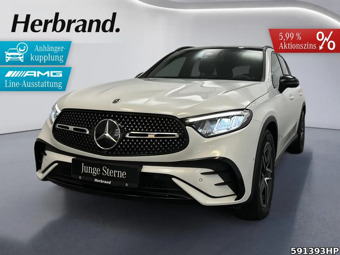 Mercedes-Benz GLC 450 d 4M AMG  Pano AHK Burmester Memory 360° Weiß - 1