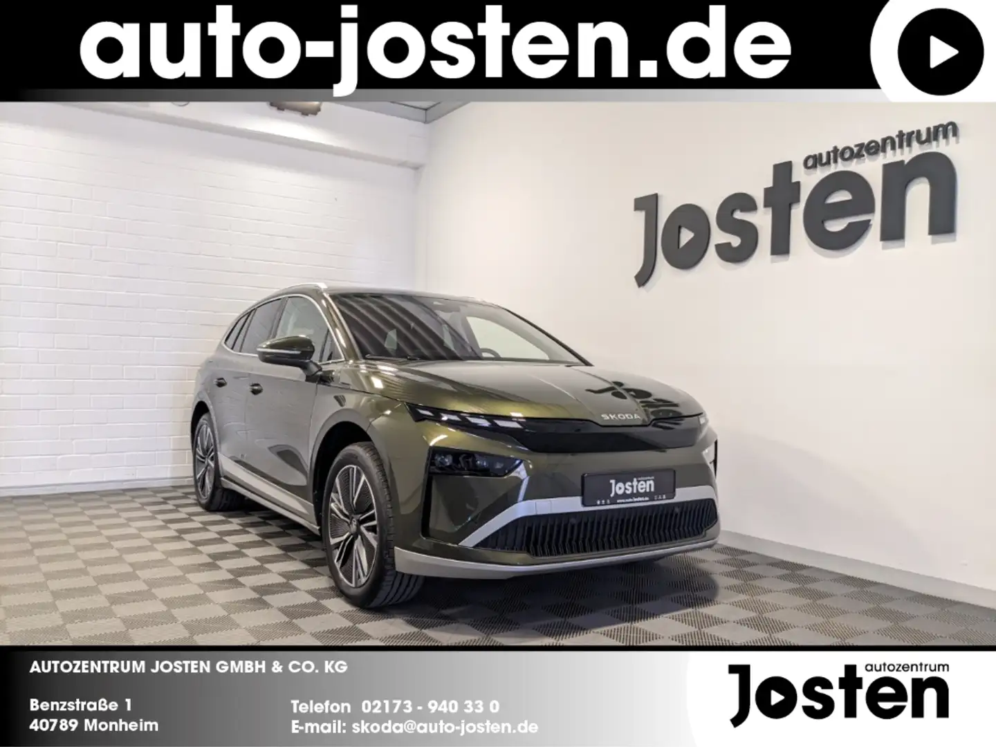 Skoda Enyaq 60 Plus-Paket Matrix-LED AHK Pano 20''-LM Groen - 1
