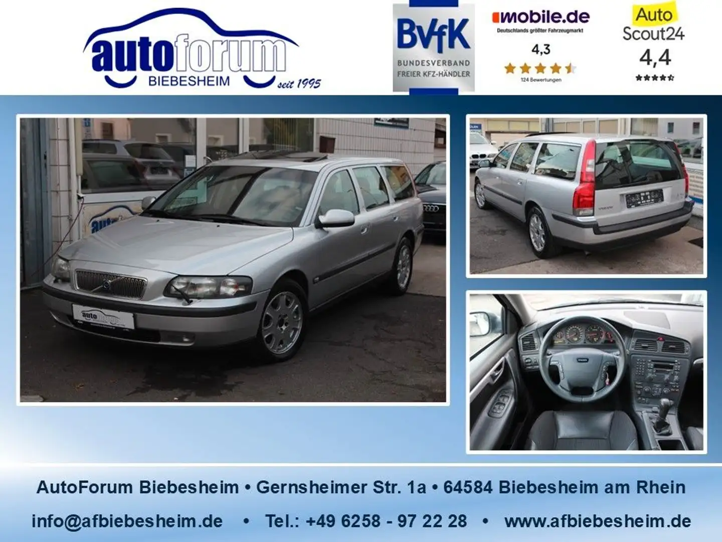 Volvo V70 2.3 T5 Teilleder*Schiebedach Gris - 1