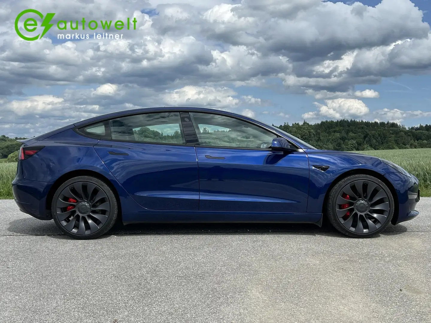 Tesla Model 3 Performance 82 kWh 20" weißer Innenraum Matrix Azul - 2
