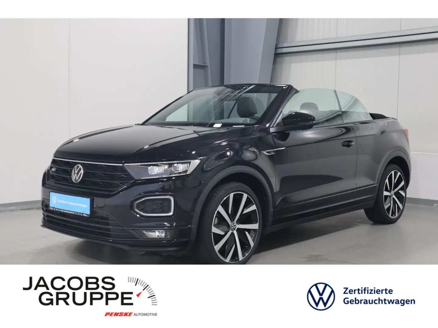Volkswagen T-Roc Cab. 1.5 TSI R-Line Navi*AHK*AID*CAM*ACC*LED R-Lin Schwarz - 1