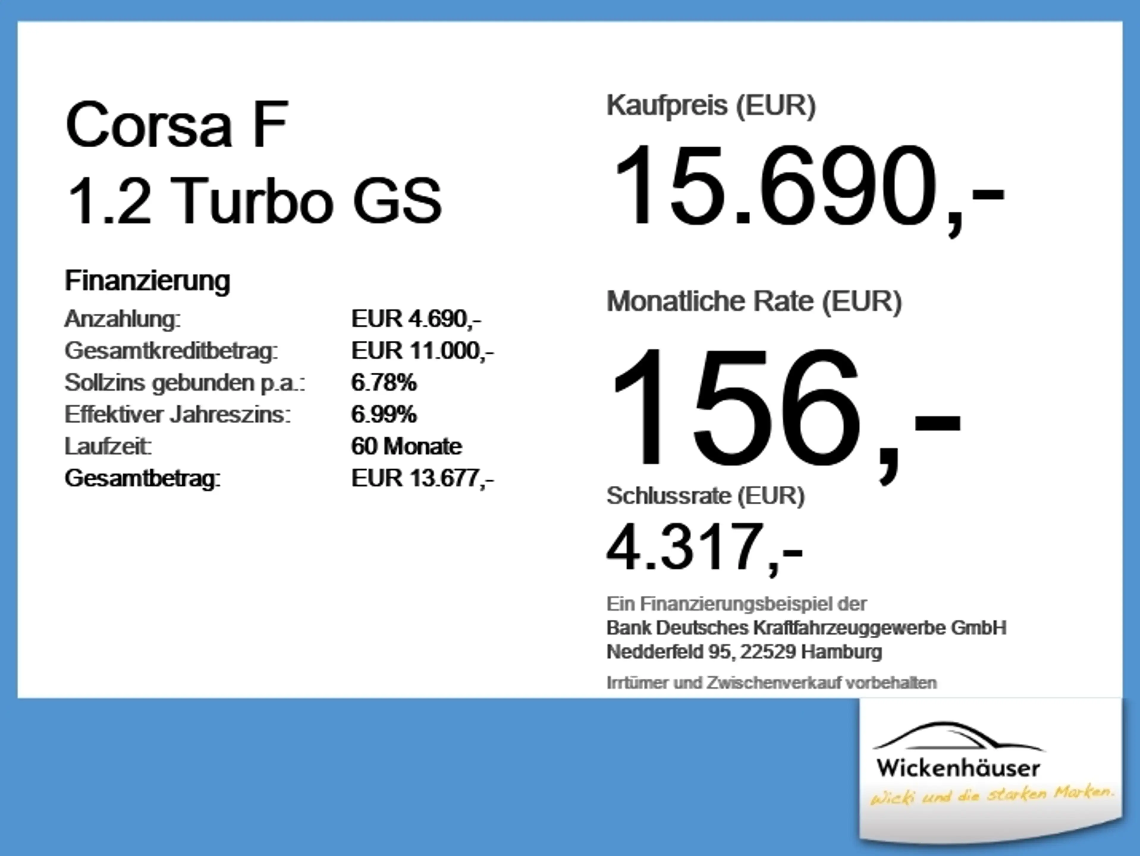Opel Corsa F 1.2 Turbo GS SHZ+Fernlichtass.+KlimaA+LM — photo 5