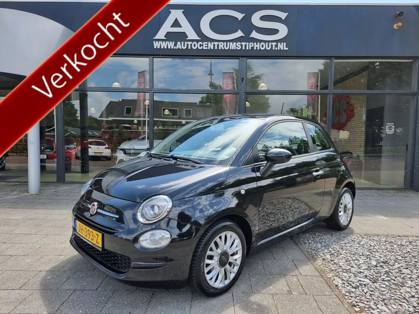 Fiat 500 0.9 TwinAir Turbo Popstar | Orig. NL auto | Nette Schwarz - 1