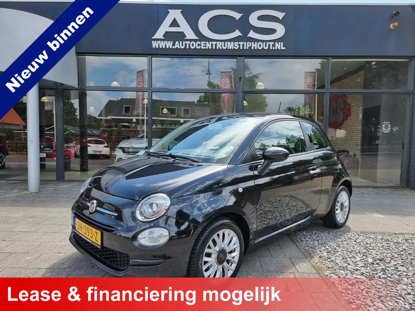 Fiat 500 0.9 TwinAir Turbo Popstar | Orig. NL auto | Nette Negru - 1
