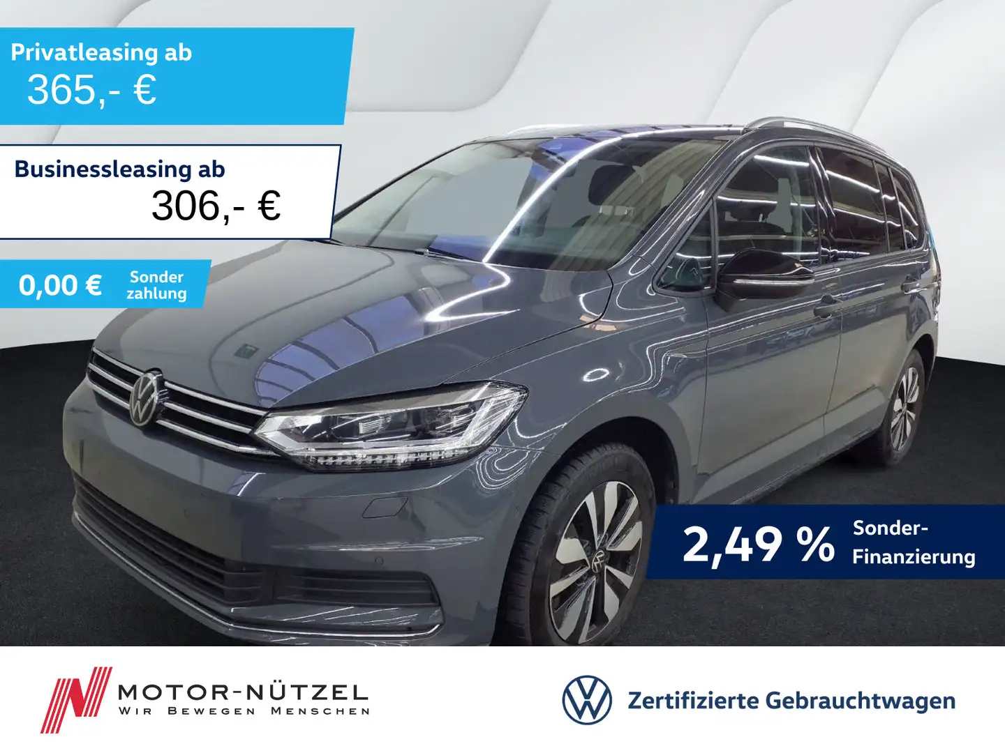 Volkswagen Touran 1.5 TSI DSG GOAL MATRIX+NAVI+AHK+ACC+7SI Grau - 1