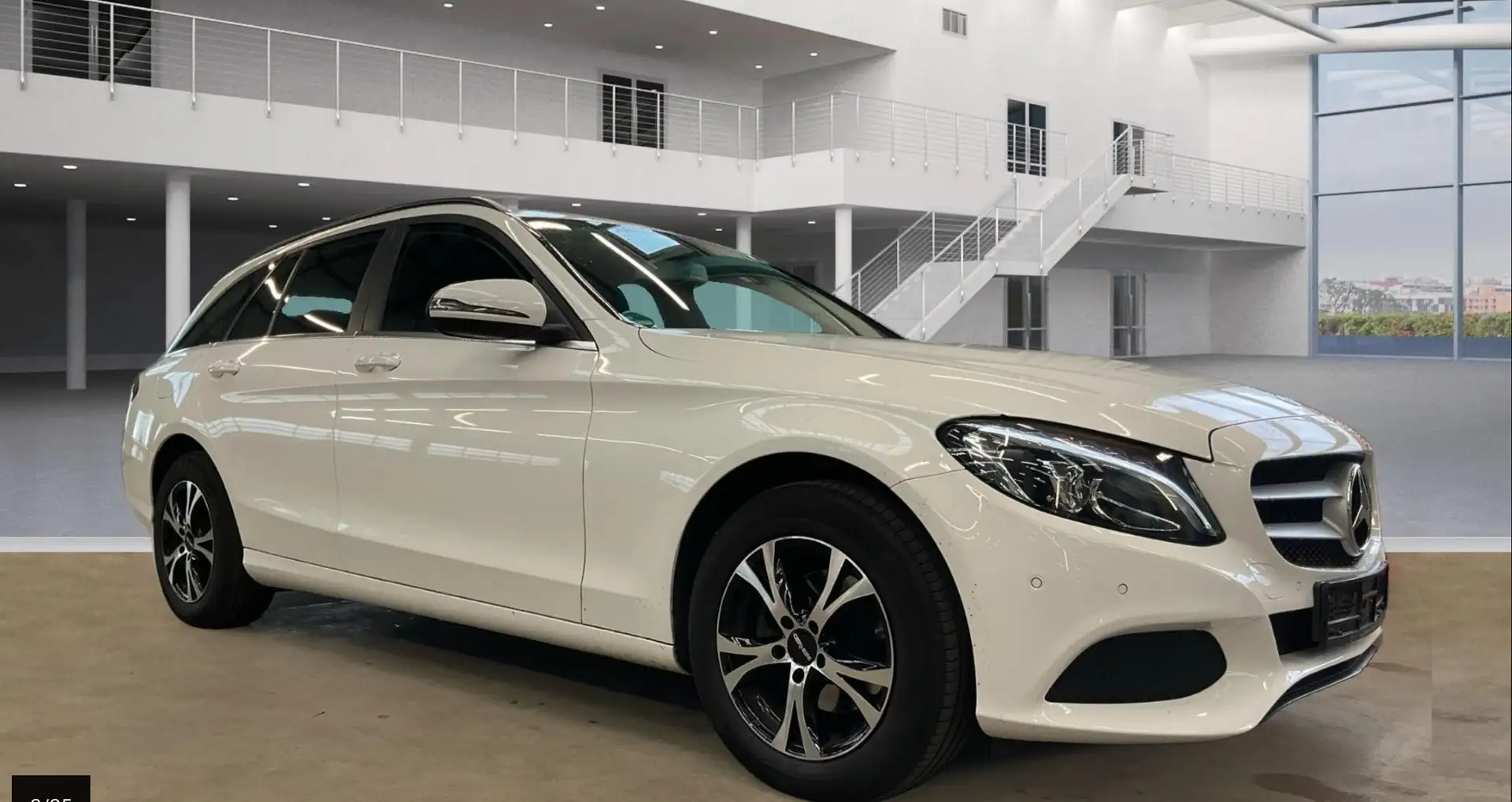 Mercedes-Benz C 180 d 7G-TRONIC LED/NAVI/SIHZG/PARKASSIST+/TEMPOMAT Weiß - 1