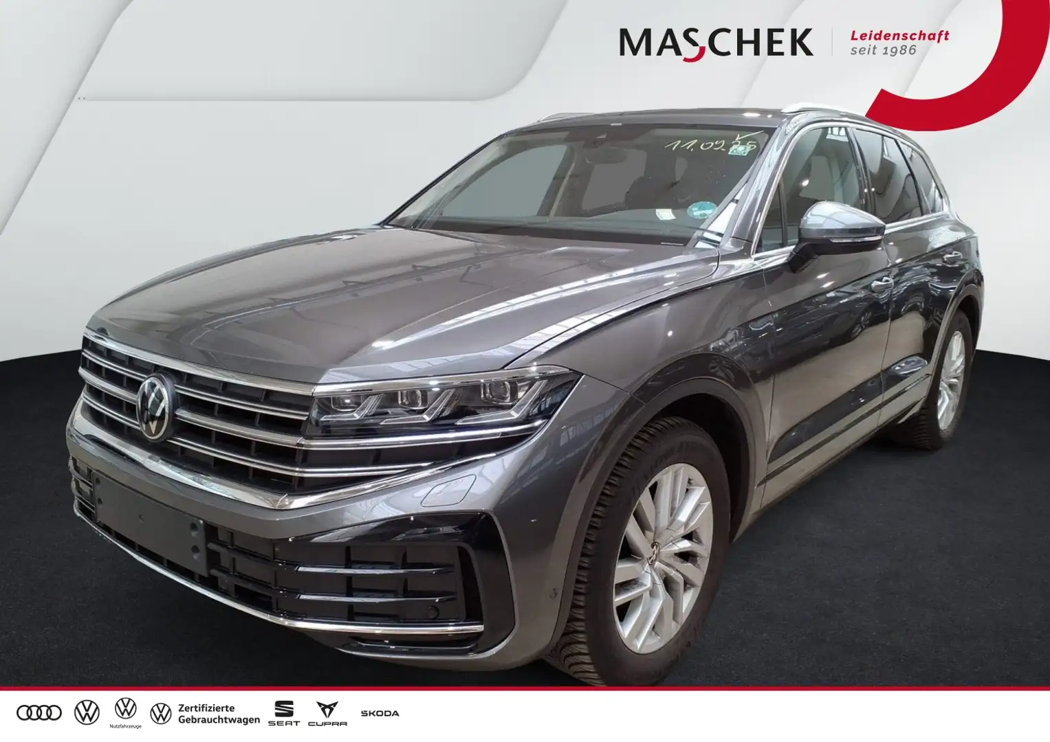 Volkswagen Touareg Elegance 3.0 TDI AHK Luftfwk Kamera Memory Grau - 1