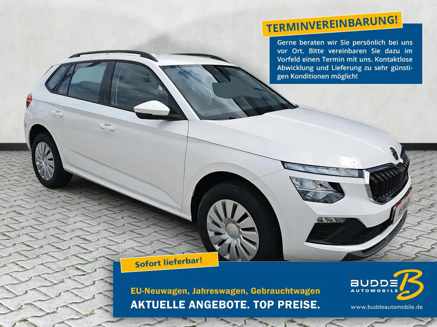 Skoda Kamiq 1.0 TSI Selection / Tempomat / SHZ Blanco - 1