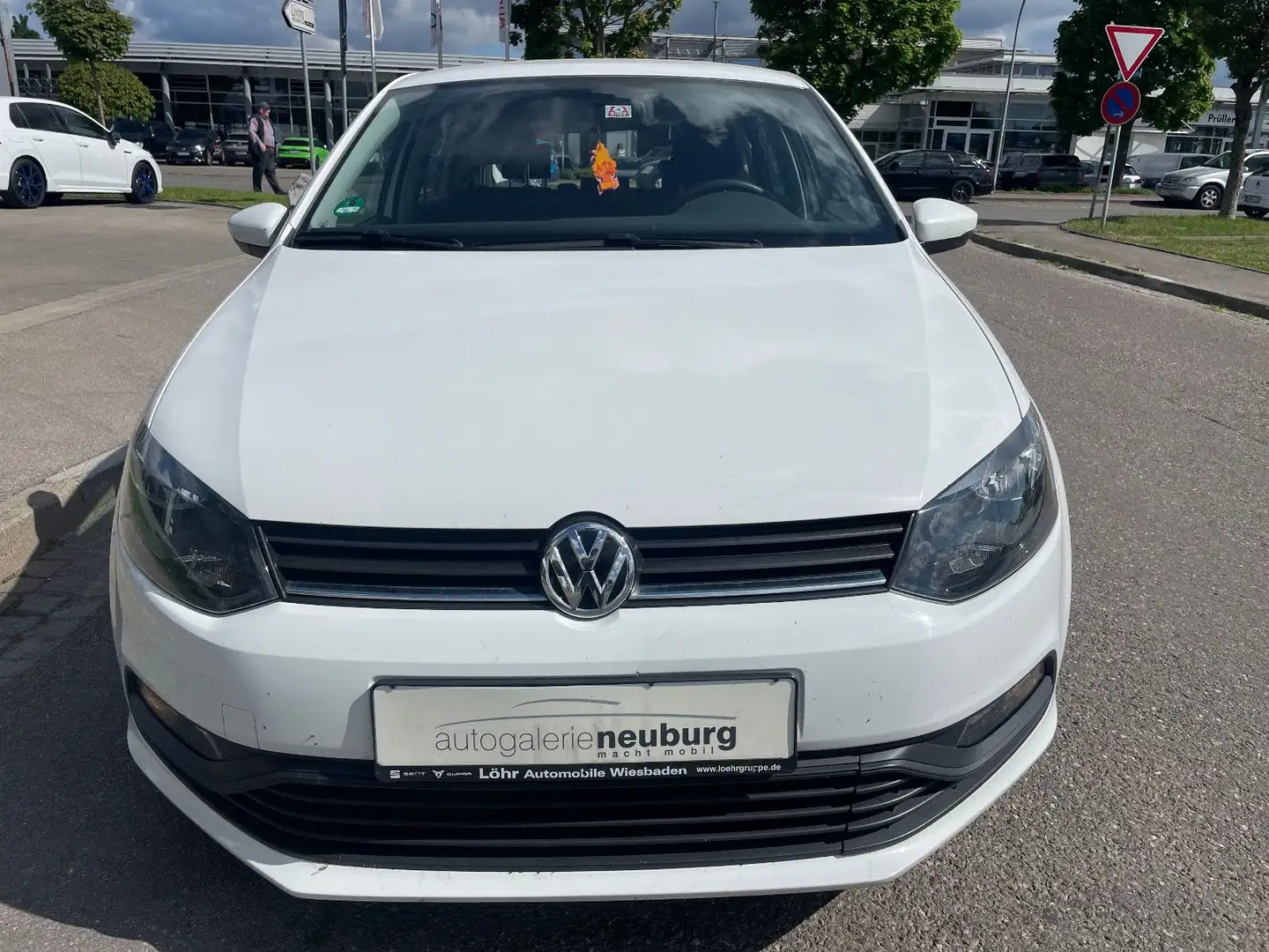 Volkswagen Polo POLO V TRENDLINE BMT/START-STOPP | UNFALLSCHADEN Blanc - 2