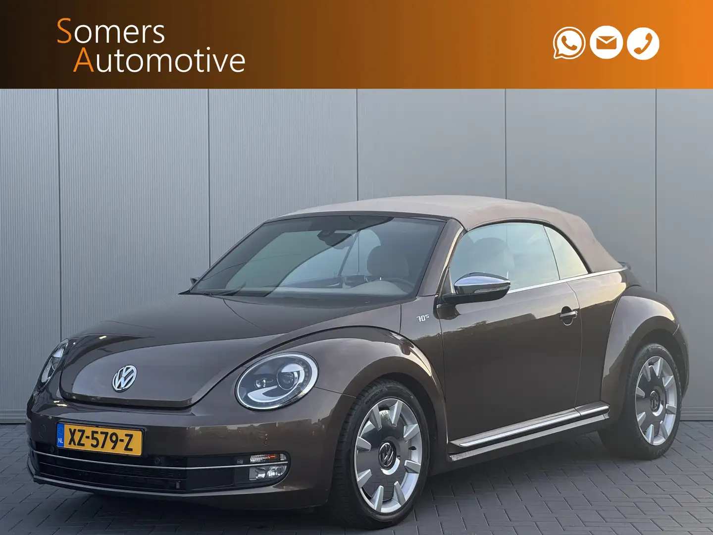 Volkswagen Beetle Cabriolet 1.4 TSI DSG 70's Edition | Leder | Xenon Bruin - 1