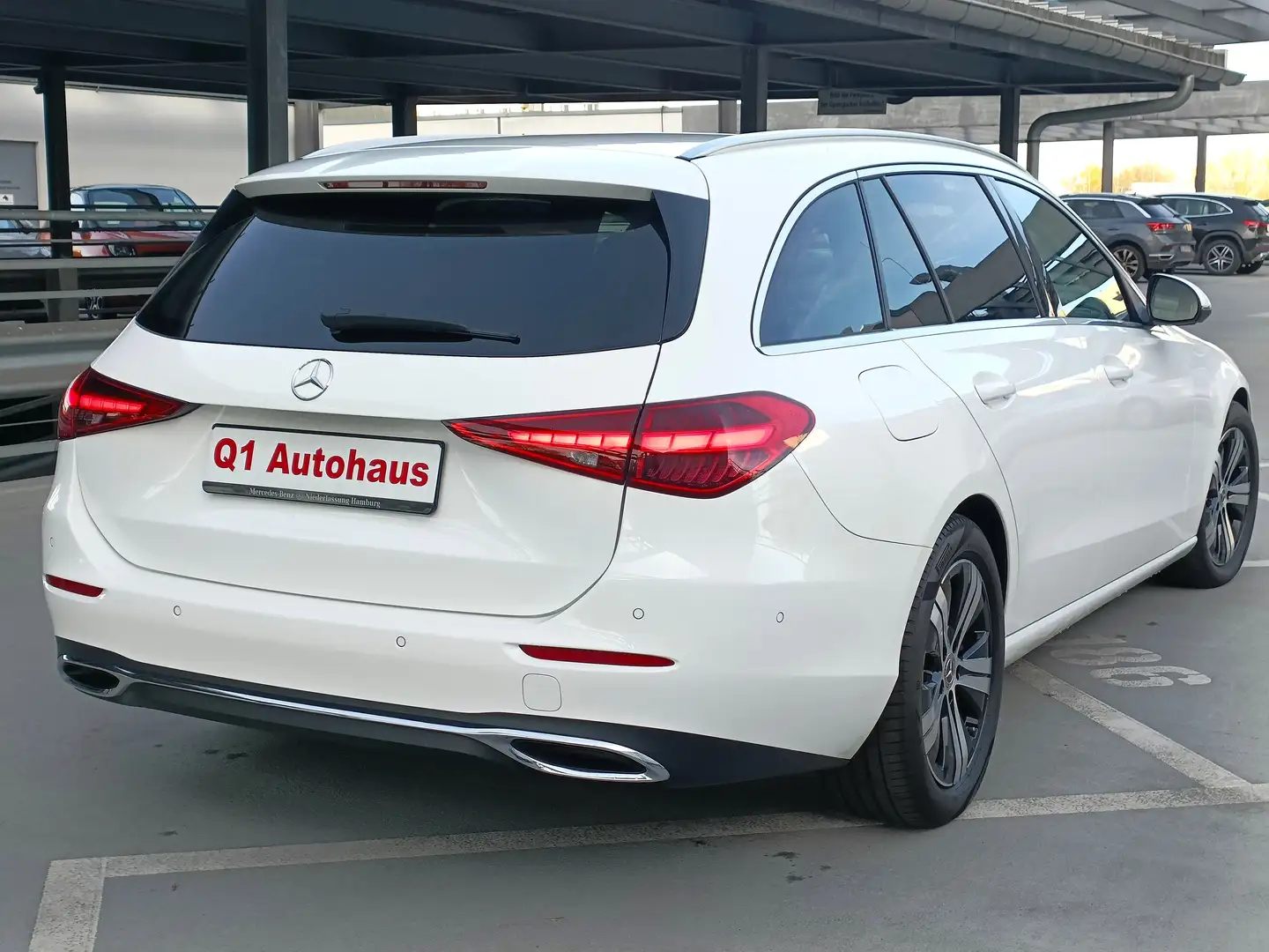 Mercedes-Benz C 220 C 220 T d AVANTGARDE SPORT MBUX+BUR/RFK/TEM/SH/AHK Blanc - 2