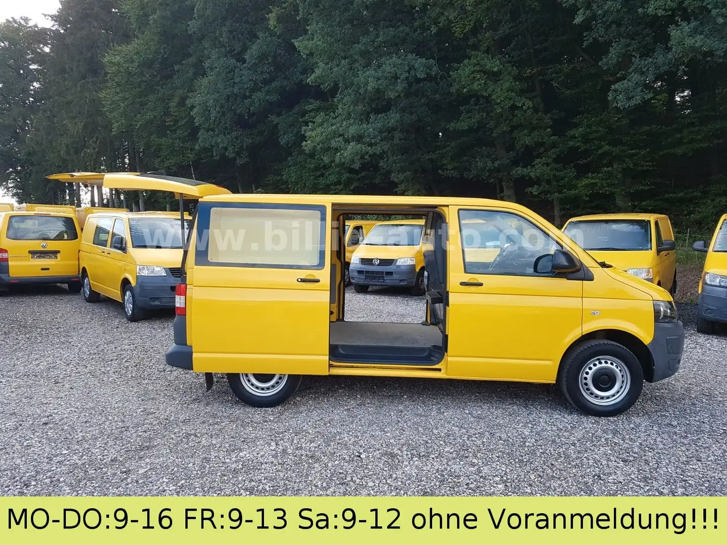 Volkswagen T5 Transporter T5 2.0TDI EU5 2xSchiebetüre*Scheckheft Gelb - 1