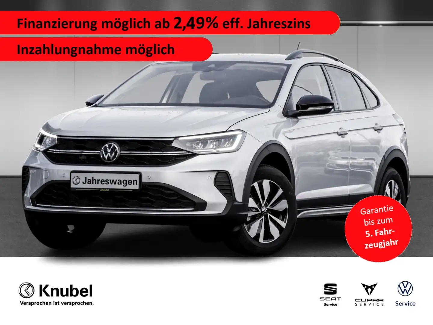 Volkswagen Taigo GOAL 1.0 TSI LED App-Connect TravelAss. Ganzj.r... Silber - 1