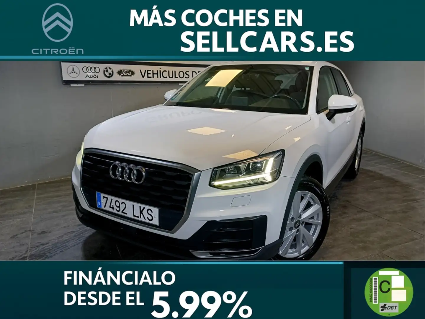 Audi Q2 30 TDI Advanced S tronic 85kW Blanc - 1