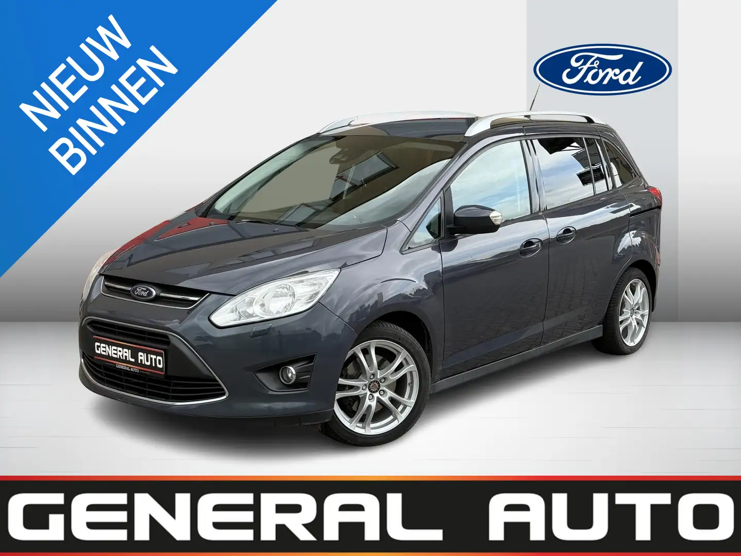 Ford Grand C-Max 1.0 Titanium 7p. NAVI, Nieuwe Distributieriem Grijs - 1