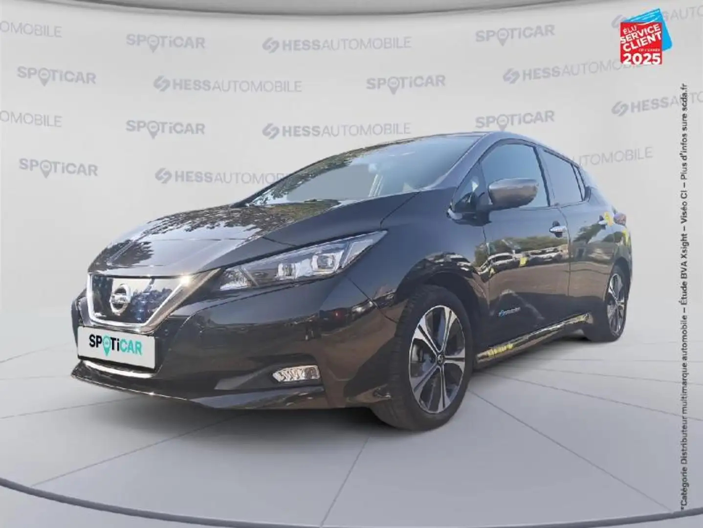 Nissan Leaf 150ch 40kWh Tekna 19 Sieges chauf GPS Camera Nero - 1