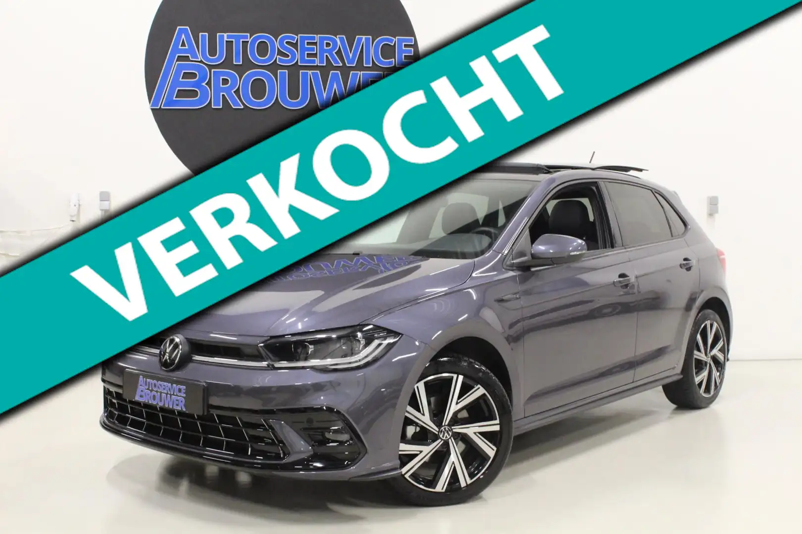 Volkswagen Polo 1.0 TSI R-Line DSG Panoramadak Grau - 1