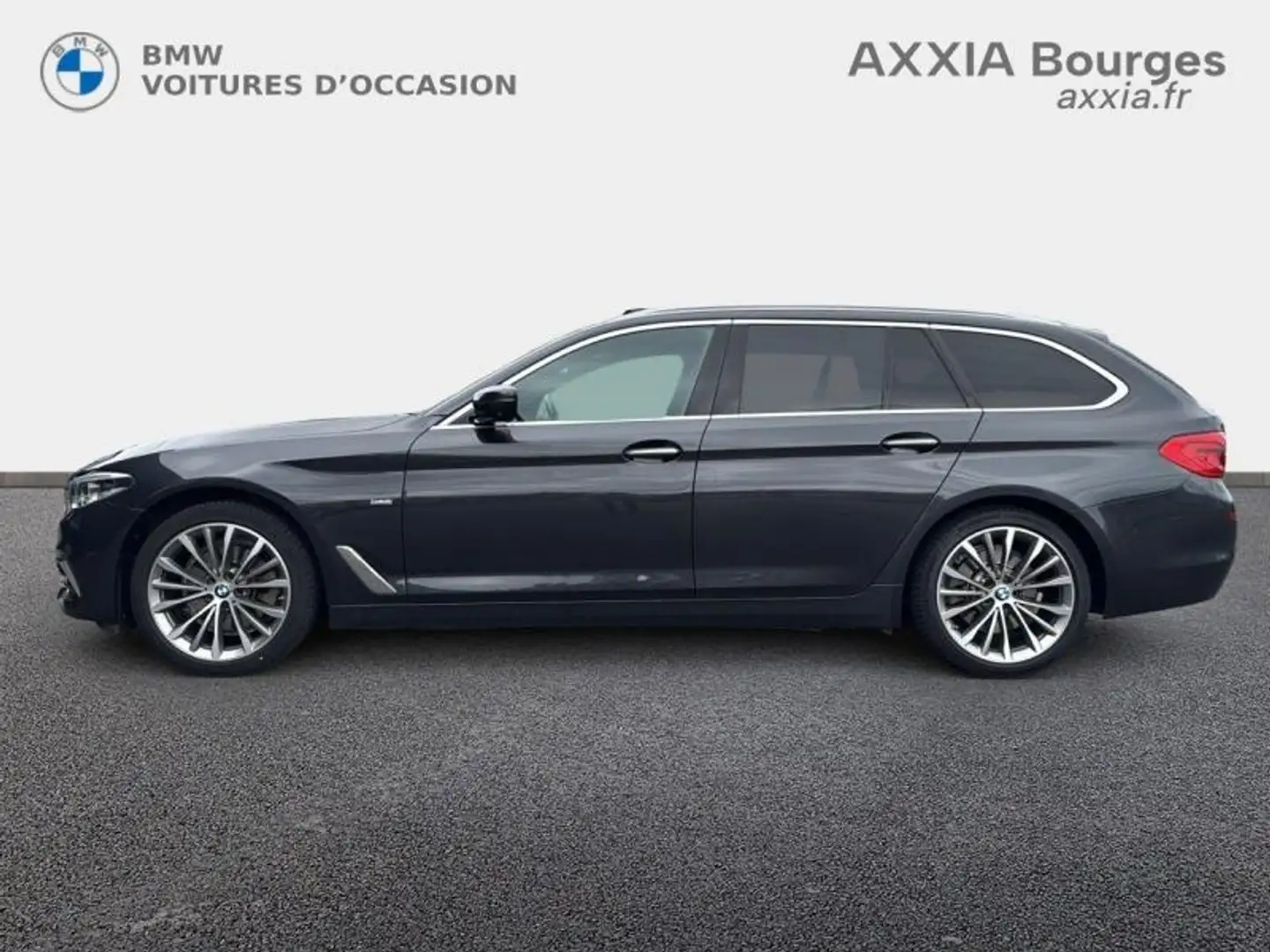 BMW 520 520dA 190ch Luxury Gris - 2