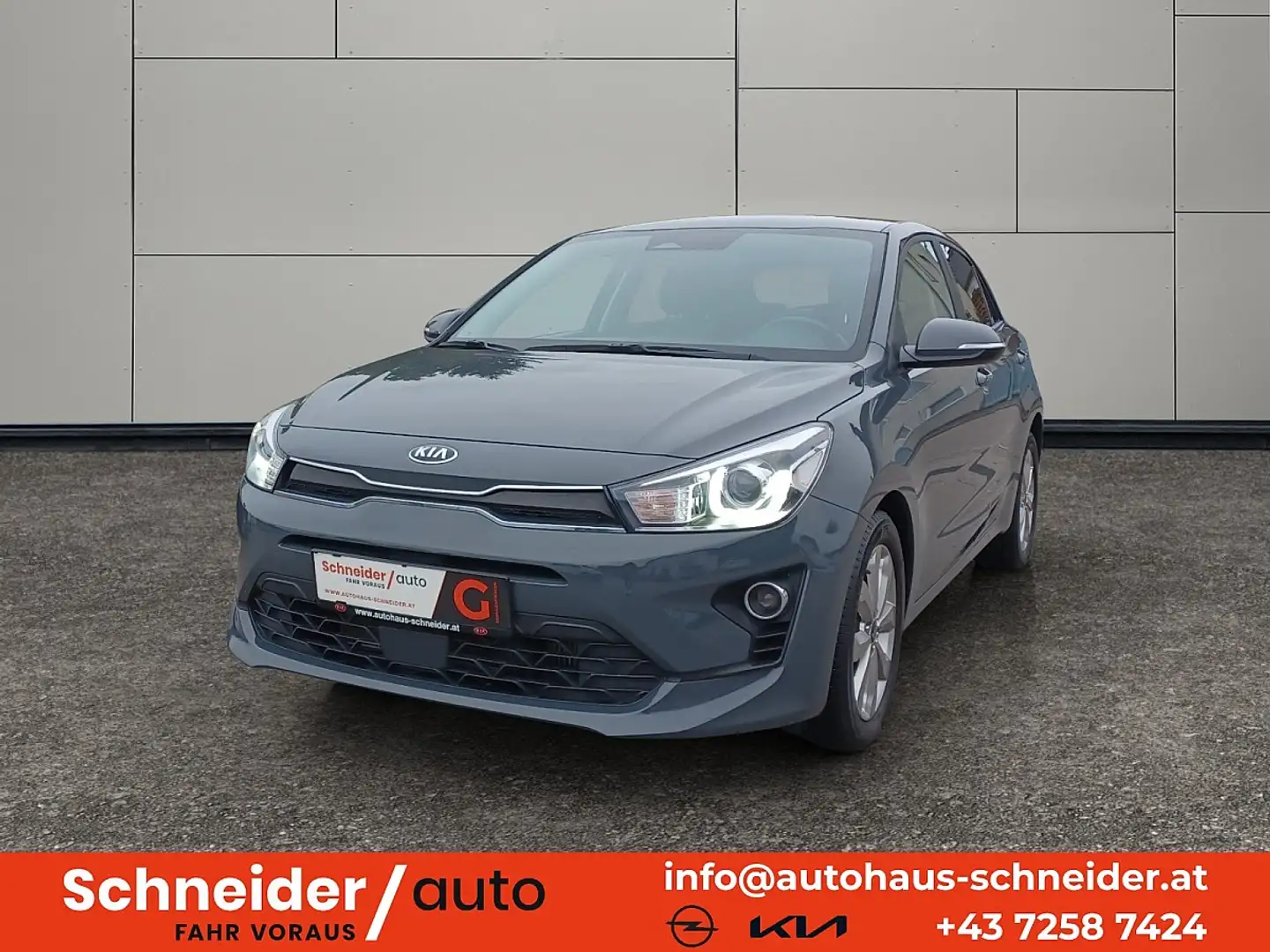 Kia Rio 1,0 TGDI GPF Silber DCT Aut. Grau - 1
