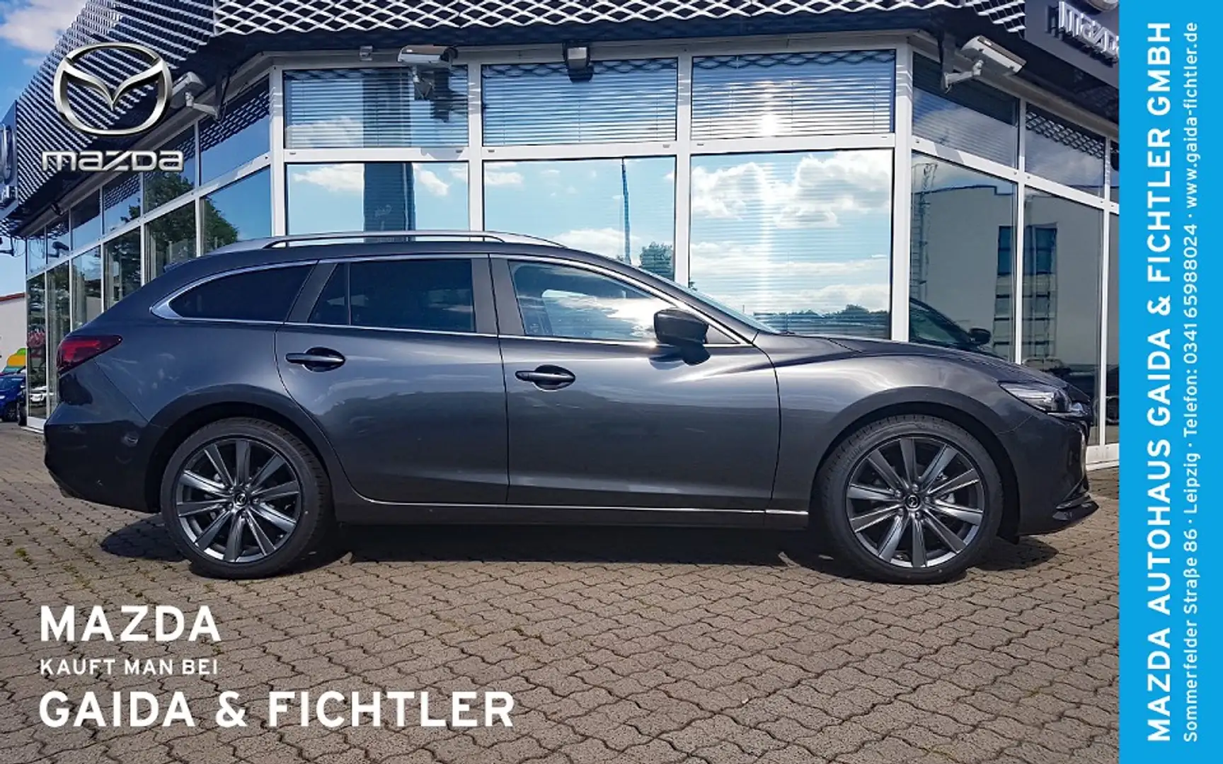 Mazda 6 KOMBI SKYACTIV-G 194 EXCLUSIVE ACTIVE PAKET Grijs - 2