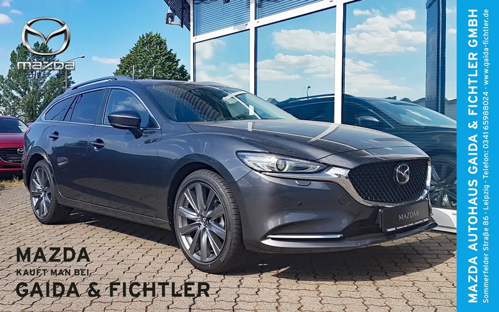 Mazda 6 KOMBI SKYACTIV-G 194 EXCLUSIVE ACTIVE PAKET Grijs - 1