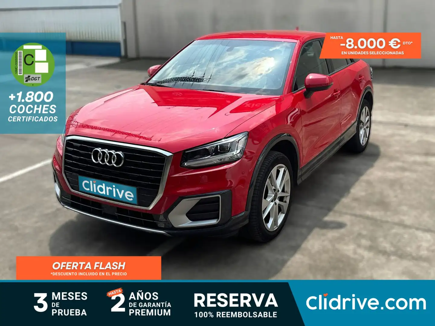 Audi Q2 1.6TDI Sport edition S tronic 85kW Rojo - 1