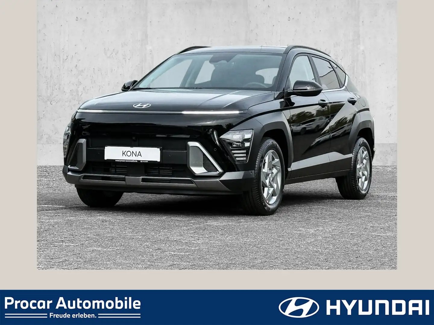 Hyundai KONA TREND 1.6 T-GDI 7-DCT ASS-+LICHTPAKET, el. Heckk. Schwarz - 1