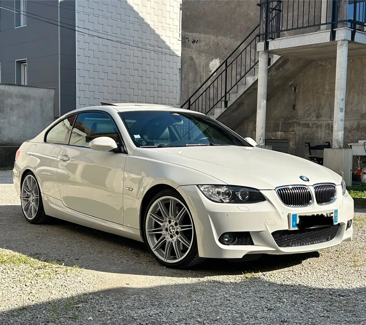 BMW 335 Coupe 335d 286ch Sport Design Steptronic A Blanc - 1