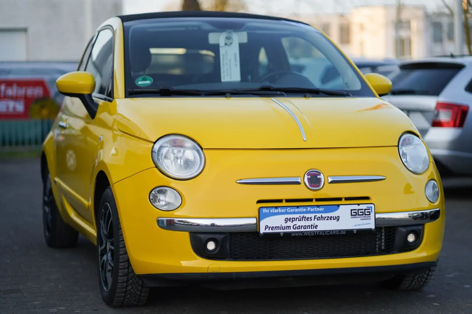 Fiat 500C Lounge Cabrio Klima Interscope Soundsystem Gelb - 1