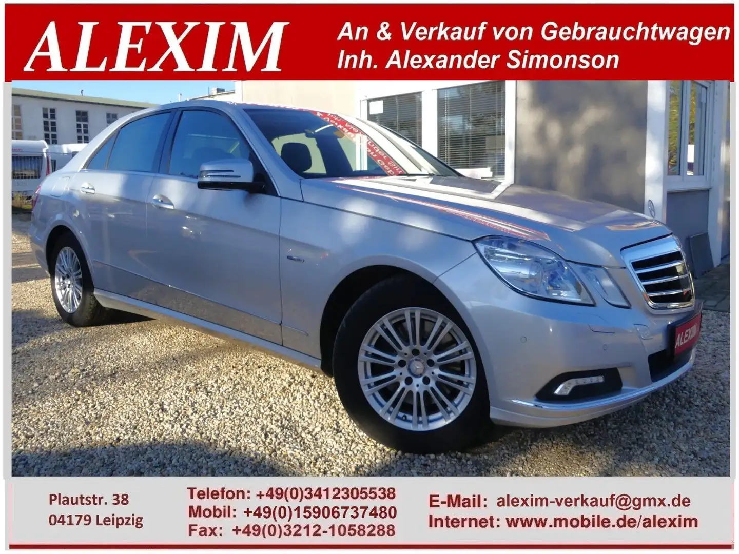Mercedes-Benz E 350 CGI/Navi/Camera/AHK/Leder/7G-Tronic Silber - 1