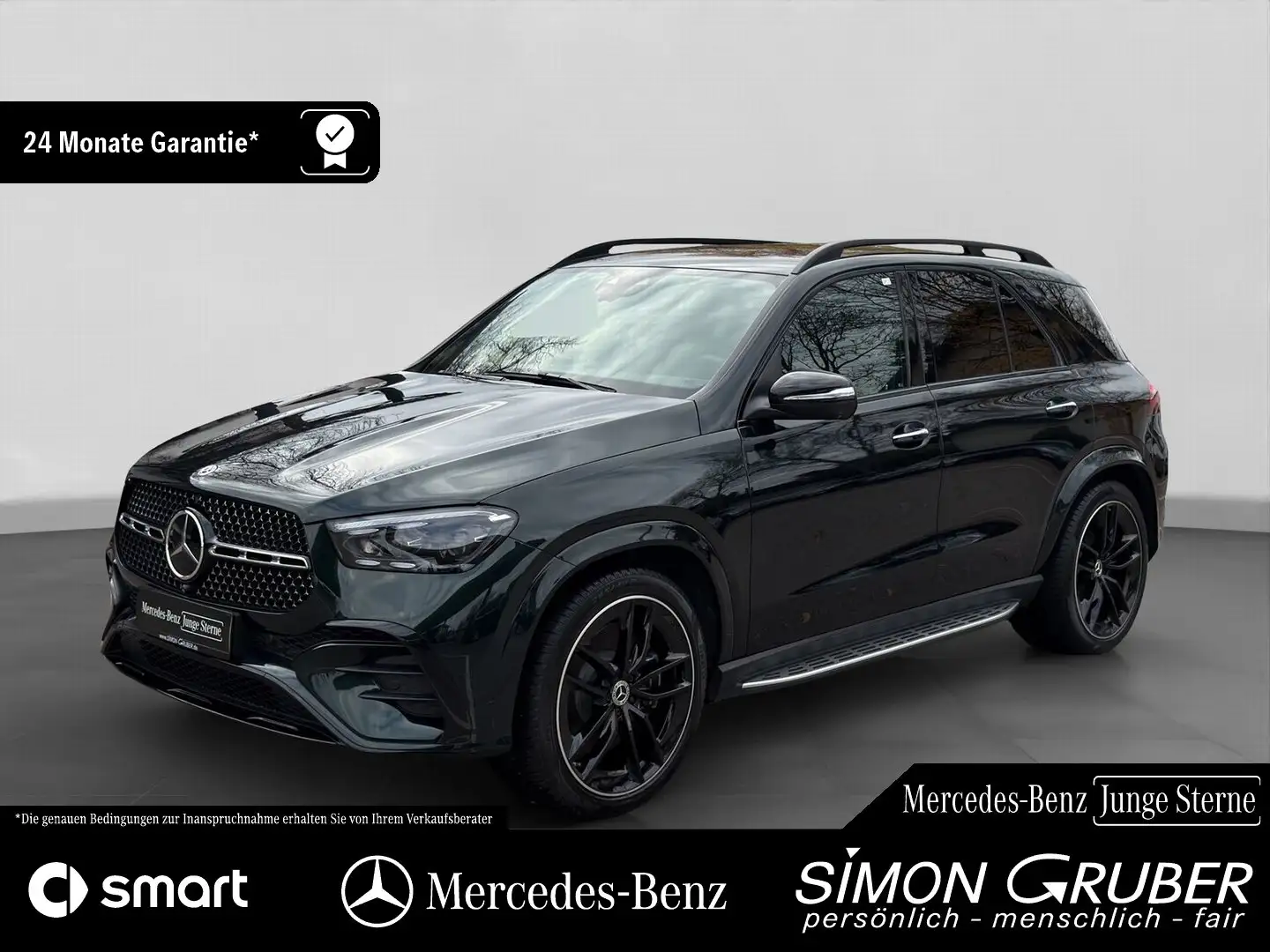 Mercedes-Benz GLE 450 4M AMG Night MBeam Burmester AHK 22Zoll Verde - 1