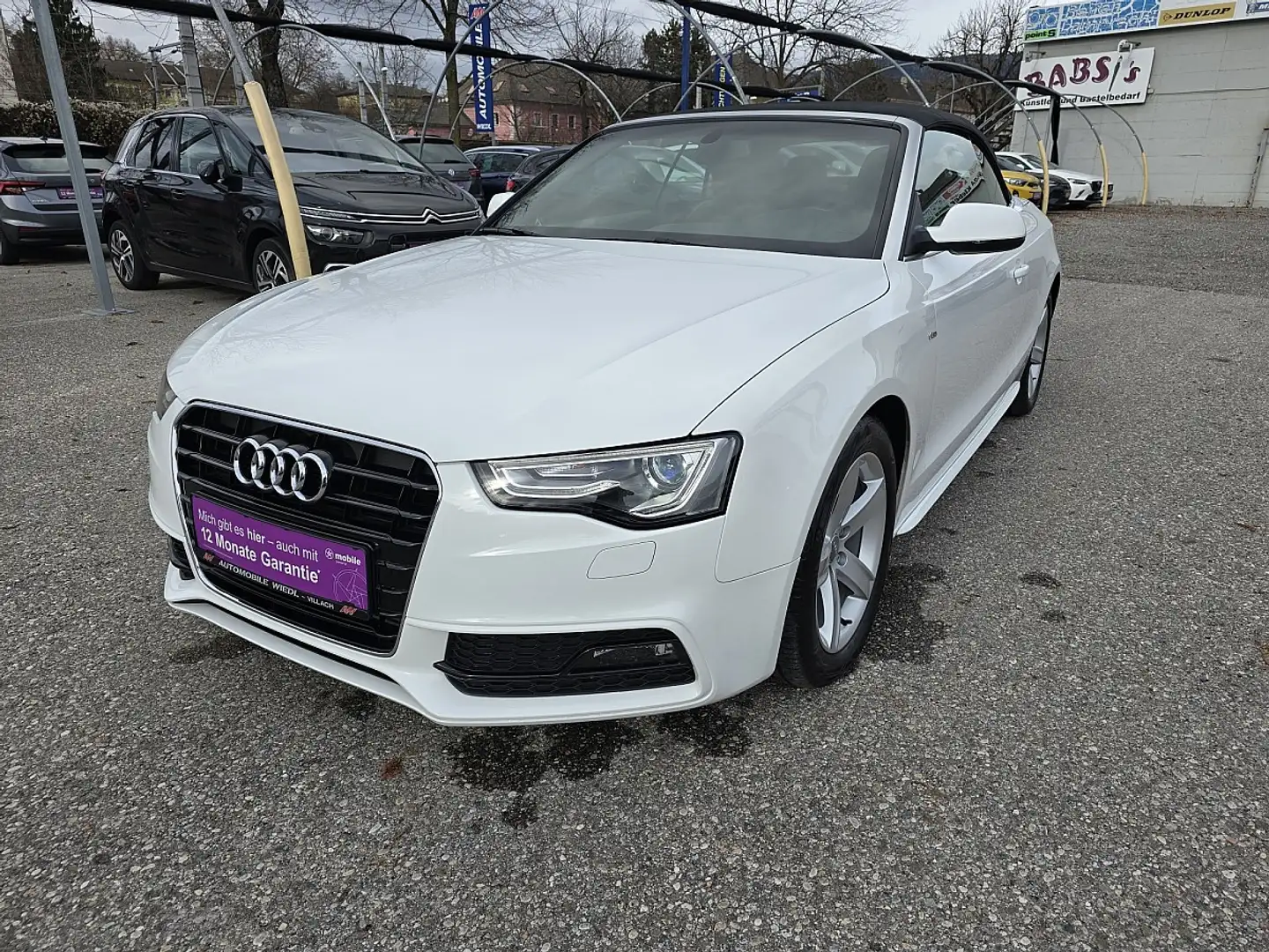 Audi A5 Cabrio 1,8 TFSI Intense Aut. *S-line*Navi* Weiß - 1