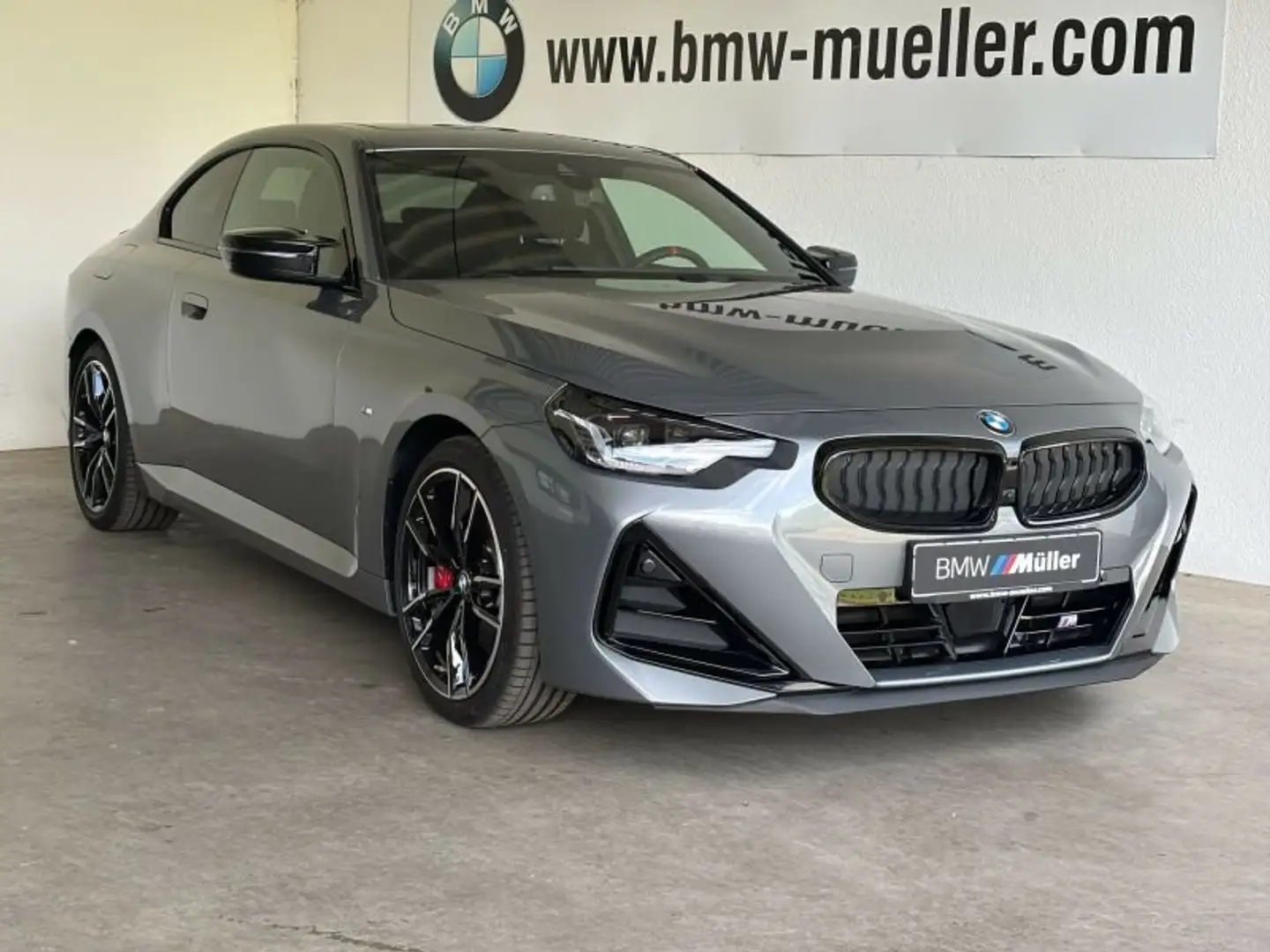 BMW 240 Mi xDrive Coupé M-Sport Pro el.Glasdach AHK Grau - 1