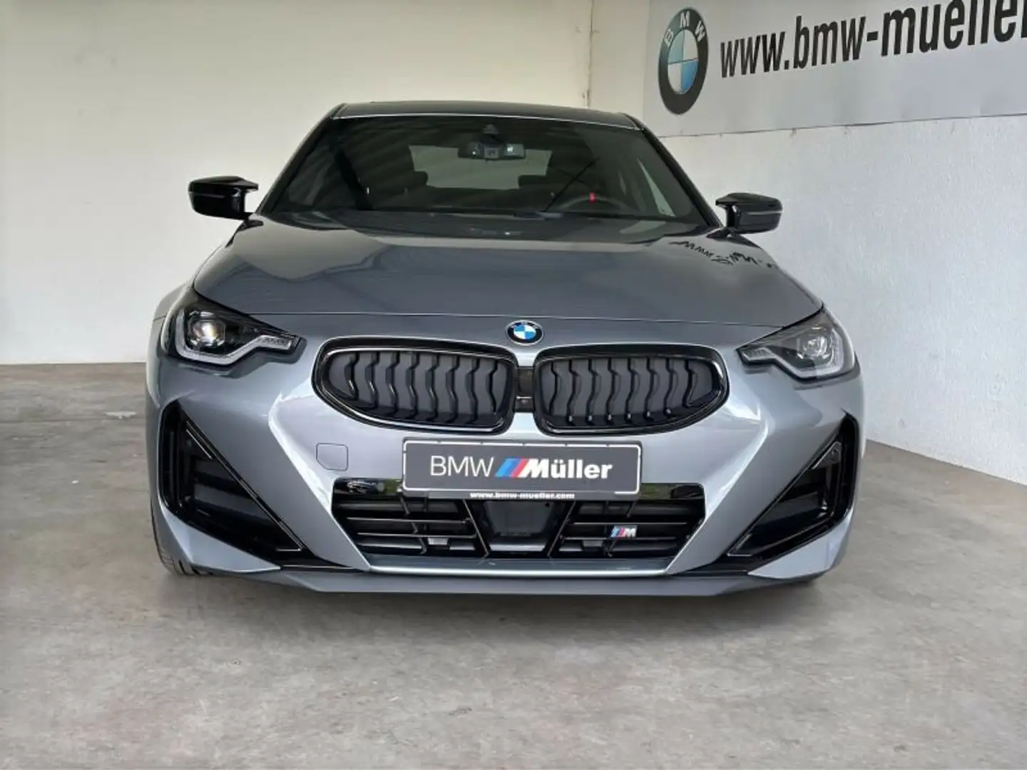 BMW 240 Mi xDrive Coupé M-Sport Pro el.Glasdach AHK Grau - 2