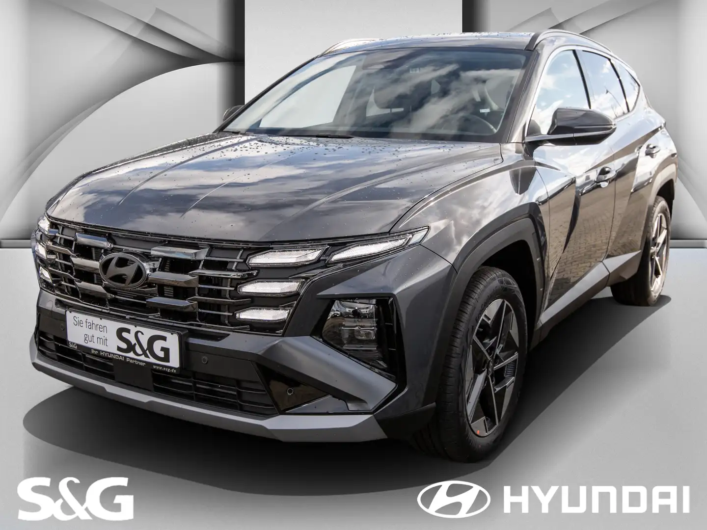 Hyundai TUCSON Plug-In-Hybrid+LED+KAM.+Navi+Leder+sofort Šedá - 1