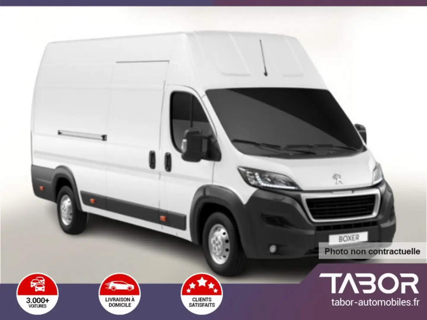 Peugeot Boxer 435 165 L4H2 270° PDC reg roue ds Blanc - 1