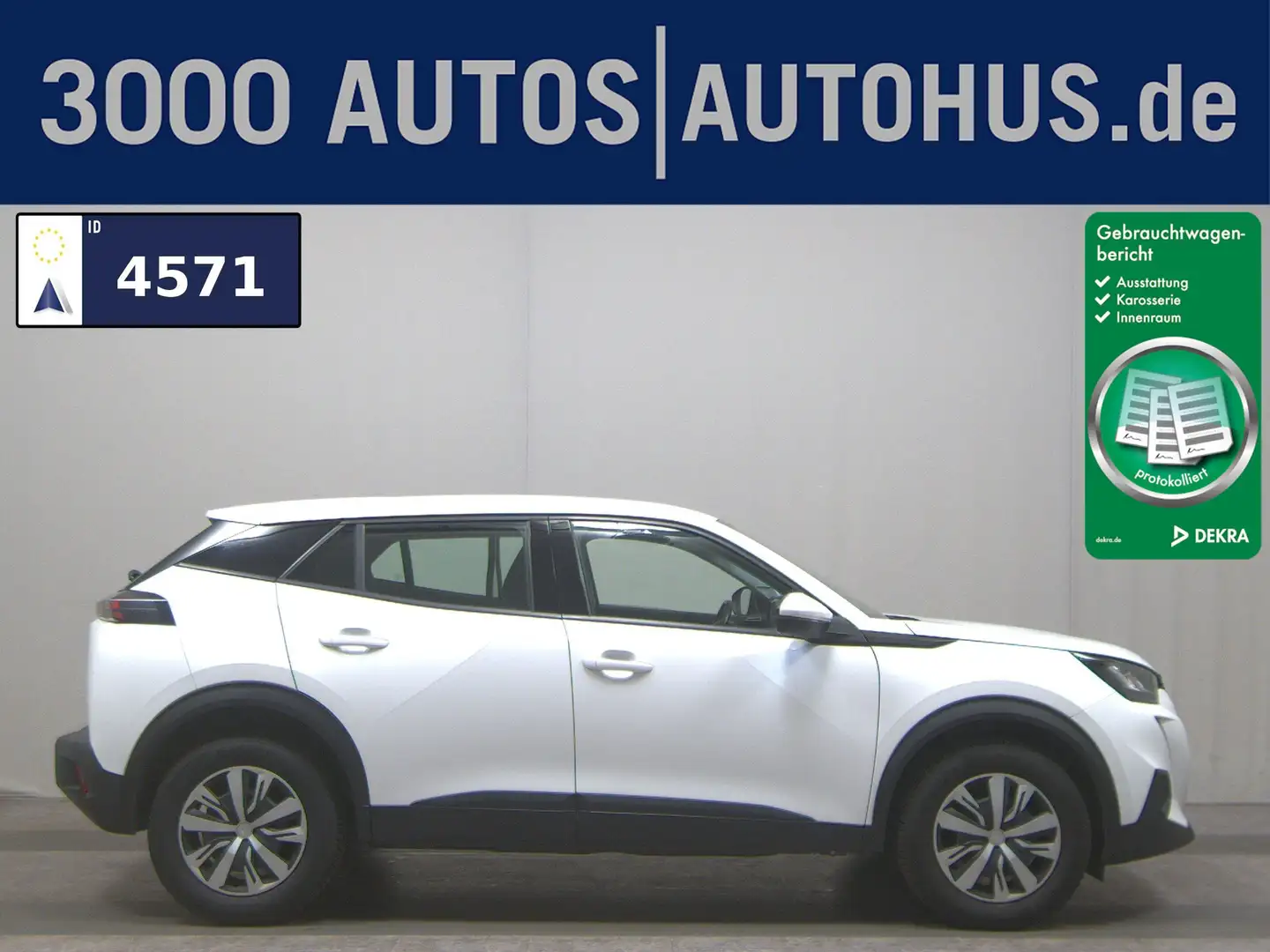 Peugeot 2008 1.5 BlueHDI Active Navi LED AHK Shz PDC DAB Weiß - 1