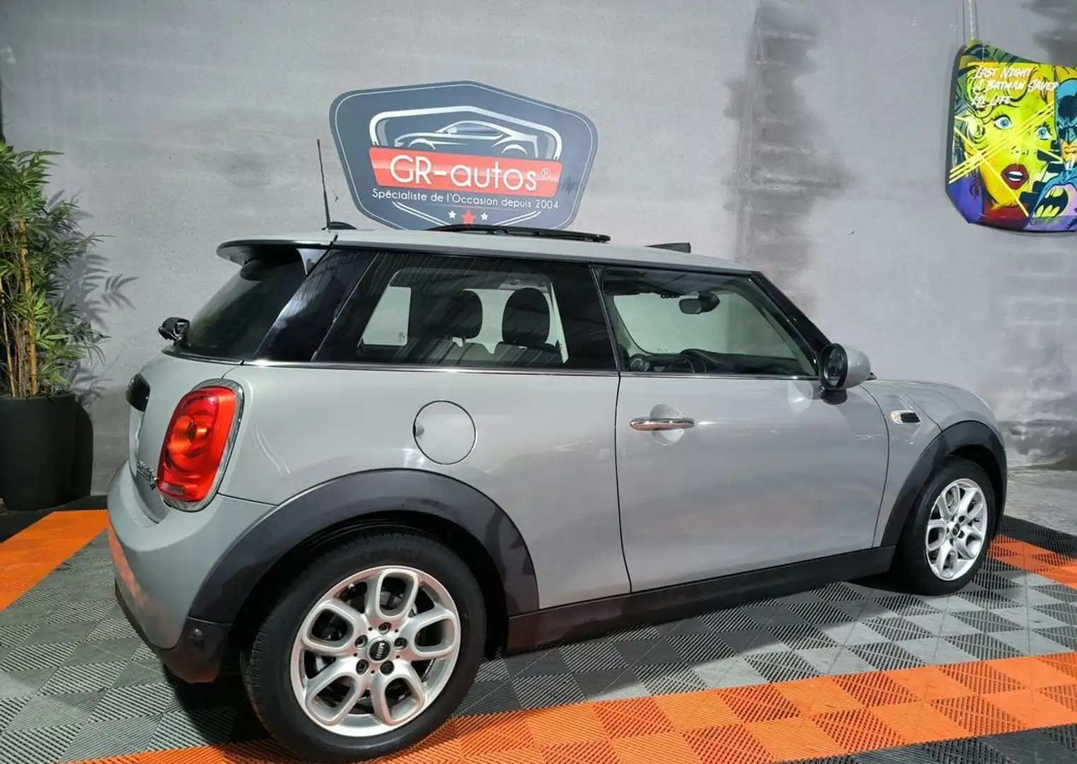 MINI Cooper D 116cv Pack Chili 119.000kms Révisée et garantie 1 an Toit ouvrant elec Gris Nardo -1-2 cuir sièges sports Gris - 2