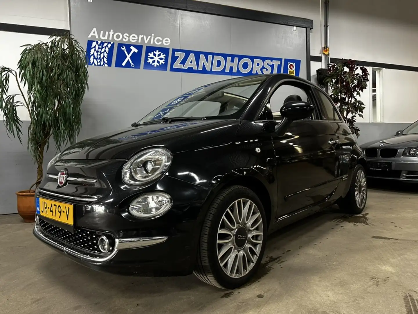 Fiat 500C 0.9 TwinAir Turbo Lounge Slechts 12.000KM!!!!! Zwart - 1