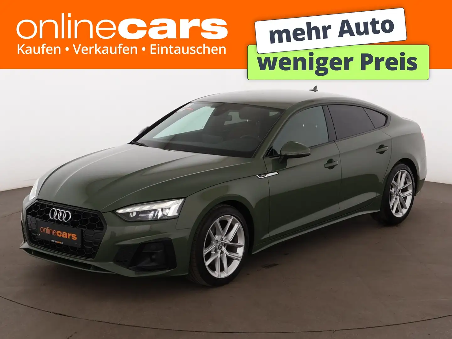 Audi A5 SB 30 TDI S-Line Aut MATRIX DIGITAL-TACHO NAVI Grün - 1