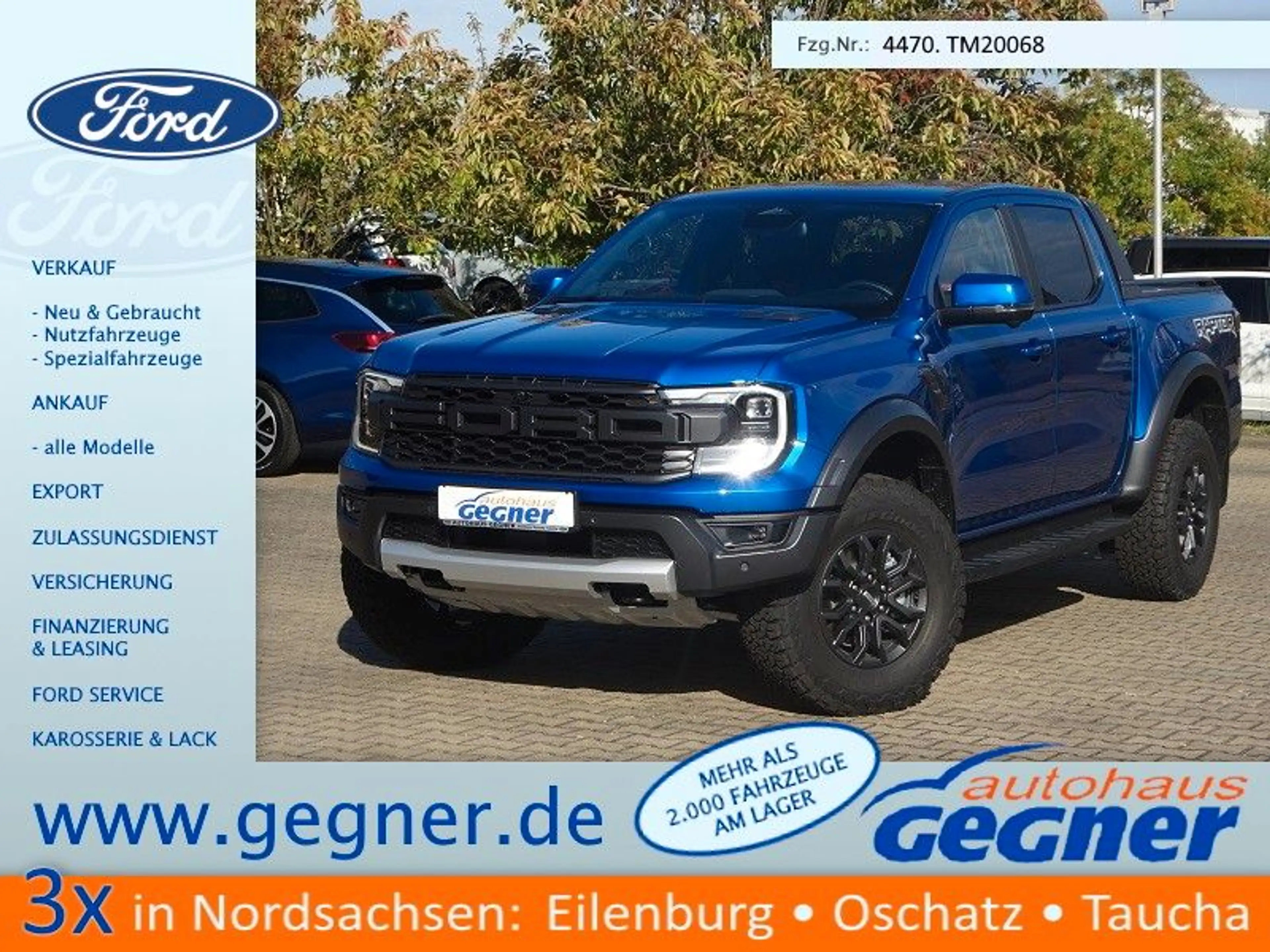 Ford Ranger Raptor DoKa V6 3.0L  Aut. el.Rollo AHK