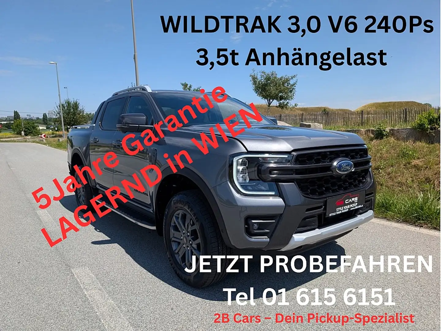 Ford Ranger Ranger Wildtrak e-4WD 3,0  V6 240Ps Aut.  Techn... Gris - 1